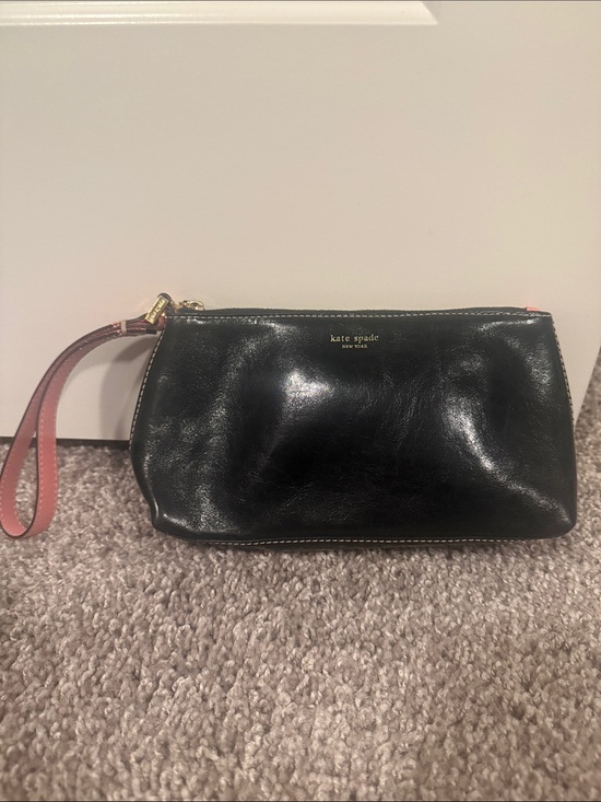 kate spade Handbags - kate spade Black Leather Wristlet Clutch